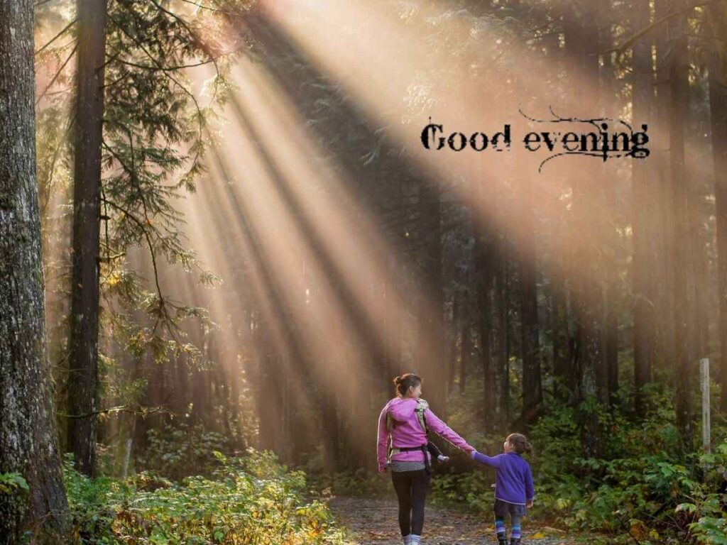 A heartwarming quote for mom: "good evening, mom. Your love brightens my day. "