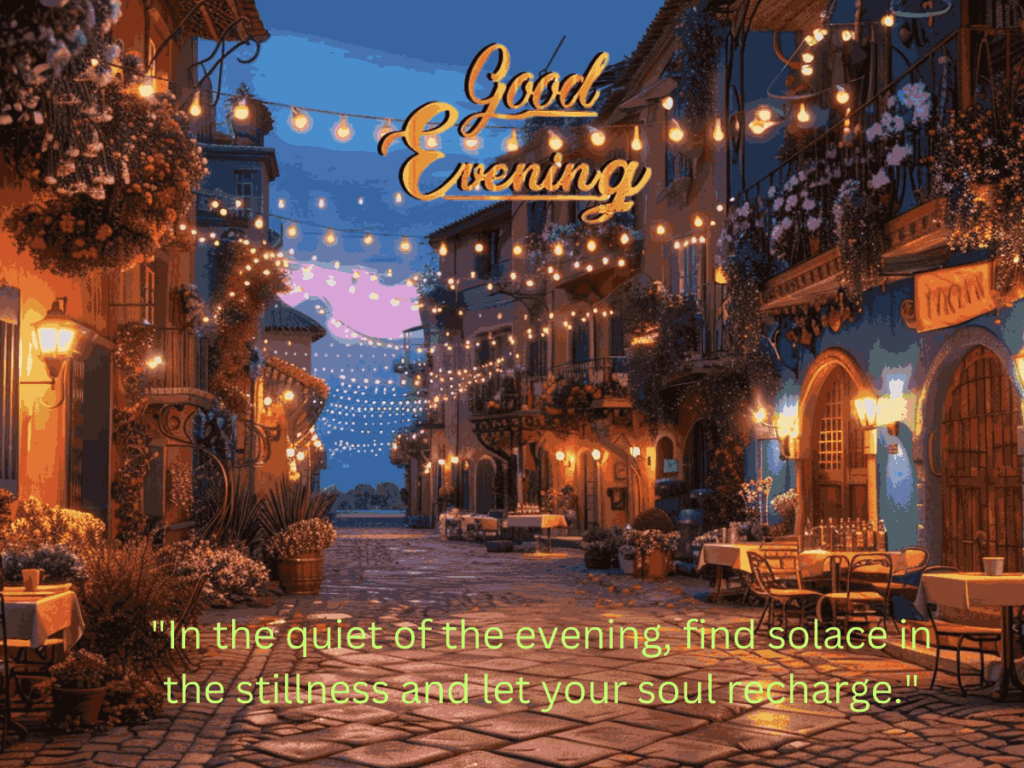 Evening Quotes Image is a romantic time with a fresh,