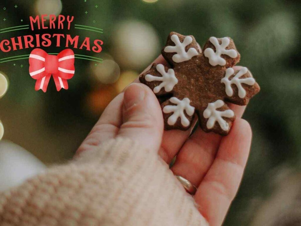 A festive assortment of christmas cookies decorated with delicate snowflakes, perfect for holiday celebrations.